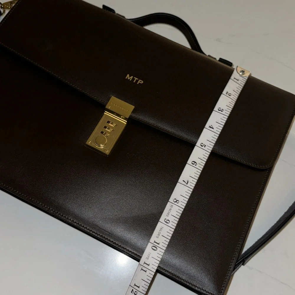 T. Anthony Ultra Slim Briefcase with Strap